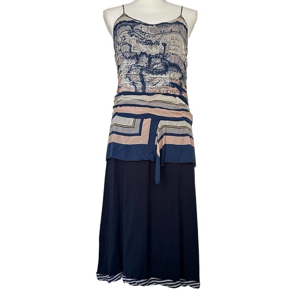 Pianura Studio | Navy Drop Waist Dress, Size M - Picture 13 of 13